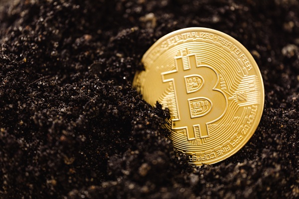 cryptomining AI gateways https://www.pexels.com/photo/close-up-shot-of-a-bitcoin-buried-in-the-ground-5980921/