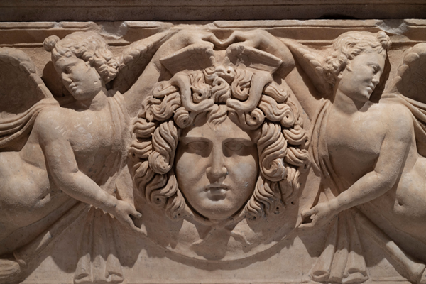 Medusa ransomware https://www.pexels.com/photo/sculpture-of-medusa-on-a-stone-wall-5209697/